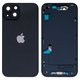 Housing compatible with iPhone 14, (black, with SIM card holders, with side button, HC, Global, midnight)