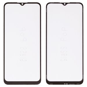 Стекло корпуса G+OCA PRO для Samsung A037F Galaxy A03s, с OCA пленкой, черное, 160,5x72 mm