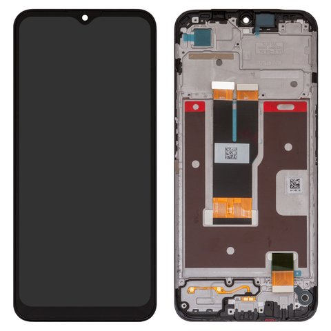 LCD compatible with Realme C31, black, with frame, High Copy, RMX3501, FPC MTF065H218 A3