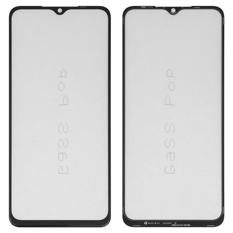 Стекло корпуса G+OCA PRO для Tecno Pop 7 BF6 , Pop 7 Pro, Spark 10, Spark 10C, Spark Go 2023  BF7 ; Infinix Smart 7 X6515 , Smart 7 HD X6516 , с OCA пленкой, черное