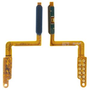 Cable flex puede usarse con Samsung A750 Galaxy A7 2018 , para escaner de huellas dactilares, azul