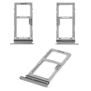 Sujetador de tarjeta SIM puede usarse con Samsung G970 Galaxy S10e, blanco, con soporte para MMC, dual SIM