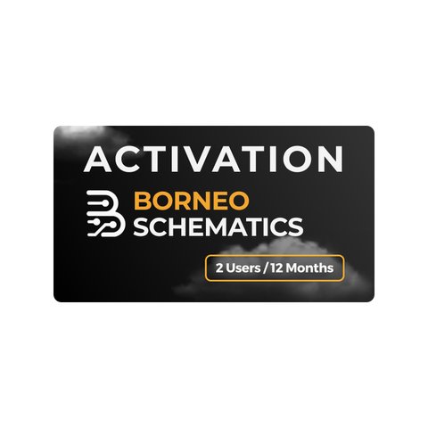 Activación Borneo Schematics 2 usuarios 12 meses