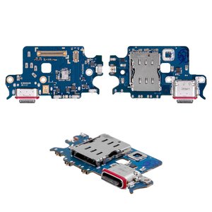 Cable flex puede usarse con Samsung S901B Galaxy S22 5G, del conector de carga, con micrófono, con conector de SIM, Original PRC , placa del cargador