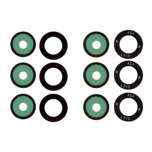 Vidrio de cámara puede usarse con Samsung A057 Galaxy A05s, A546 Galaxy A54 5G, negro, sin marco, juego de 3 uds.
