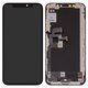 Pantalla LCD puede usarse con iPhone XS, negro, con marco, HC, (AMOLED), GX OEM soft