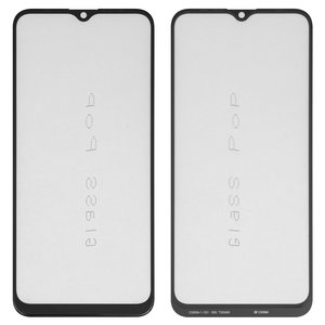 Vidrio de carcasa G+OCA PRO puede usarse con Tecno Spark 6 Go KE5, KE5J , Spark Go 2020 ; Infinix Hot 10 Lite, con película OCA, negro