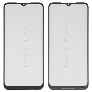 Vidrio de carcasa G+OCA PRO puede usarse con Tecno Pop 5 Lite, Pop 5 LTE, con película OCA, negro