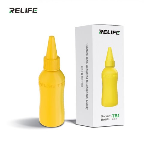 Tarro para líquido con dispensador RELIFE TB1, 50 ml, amarillo