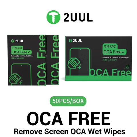 Toalla 2UUL FA01, para eliminar la película OCA, humedad, 50 uds