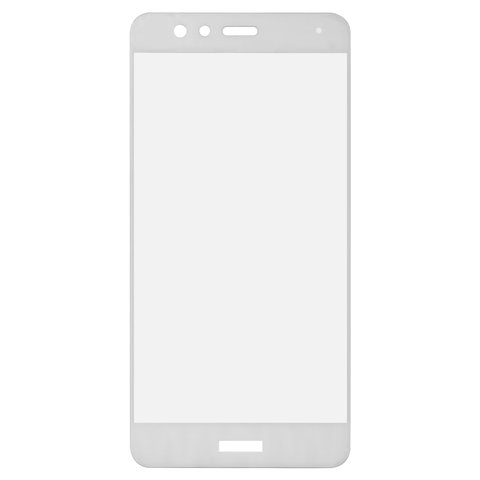 Защитное стекло All Spares для Huawei P10 Lite, 0,26 мм 9H, совместимо с чехлом, Full Screen, белый, Это стекло покрывает весь экран.