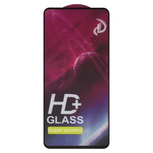 Захисне скло All Spares для Samsung A715F DS Galaxy A71, N770 Galaxy Note 10 Lite, сумісне з чохлом, Full Glue, чорний, шар клею нанесений по всій поверхні