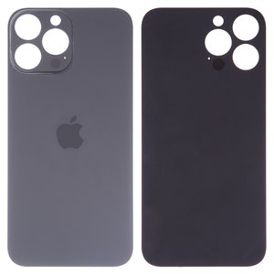 Задняя панель корпуса для iPhone 13 Pro Max, серая, нужно снять стекло камеры, Graphite, small hole