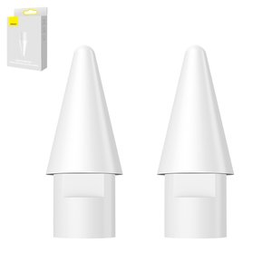 Наконечник для стилусів Baseus Writing Capacitive Stylus, активний, білий, 2 шт., #SXBC010002