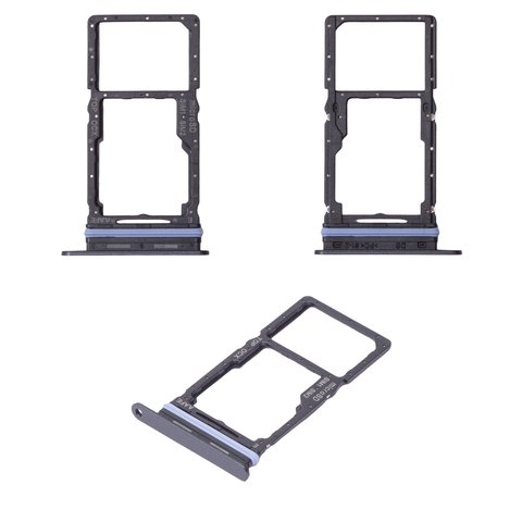 Держатель SIM карты для Samsung A165 Galaxy A16, A166 Galaxy A16 5G, синий, midnight Blue, dual SIM