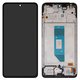 Дисплей для Xiaomi Redmi Note 14 4G, черный, с рамкой, Original (PRC), 159.6mm, 24117RN76G, 24117RN76O