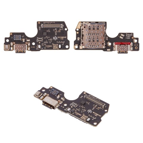 Шлейф для Xiaomi Redmi Note 14 Pro 4G, коннектора зарядки, High Copy, плата зарядки